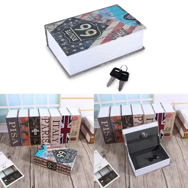 Secret Hidden Safe Security Box of Dictionary Book Shape Key Box For Money Cash Jewelry Safe Deposit Box Mini Lock Box for home - Image 12