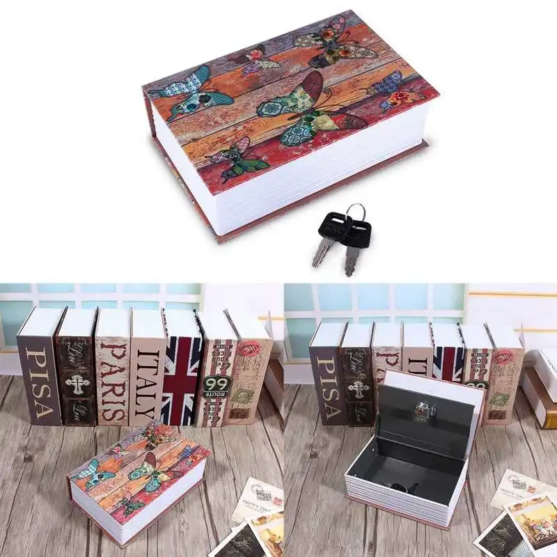 Secret Hidden Safe Security Box of Dictionary Book Shape Key Box For Money Cash Jewelry Safe Deposit Box Mini Lock Box for home - Image 10