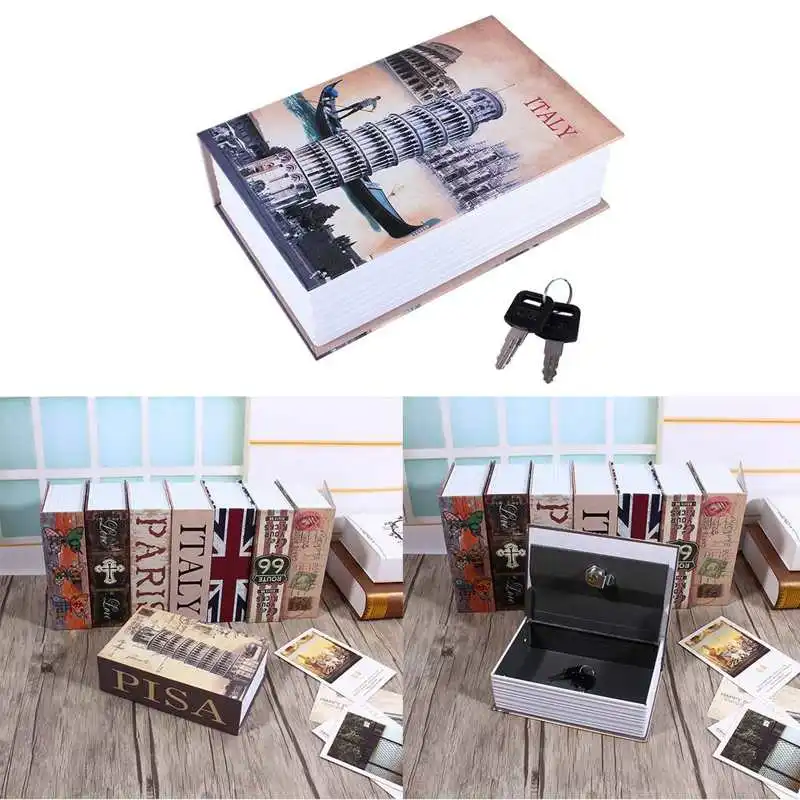 Secret Hidden Safe Security Box of Dictionary Book Shape Key Box For Money Cash Jewelry Safe Deposit Box Mini Lock Box for home - Image 13