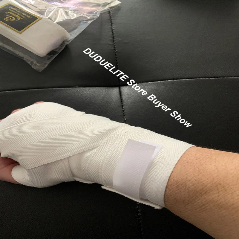 Cotton Boxing Bandage Sports Strap Hand Gloves Wraps Belt Boxing Sports Wraps Bandage 2 Rolls 1.5/2/3/5M - Image 4
