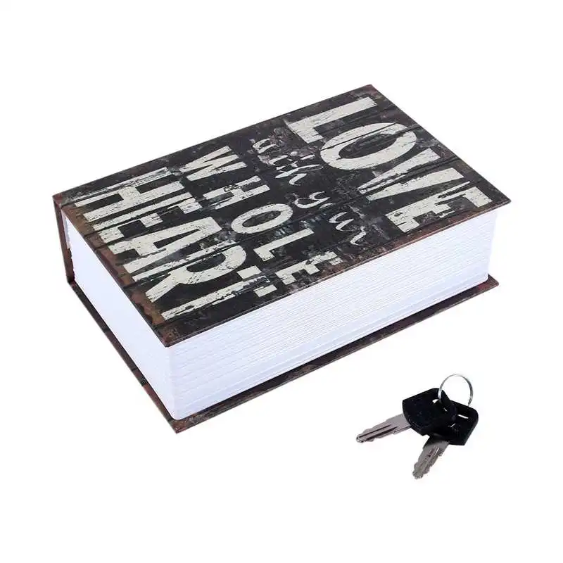 Secret Hidden Safe Security Box of Dictionary Book Shape Key Box For Money Cash Jewelry Safe Deposit Box Mini Lock Box for home - Image 3