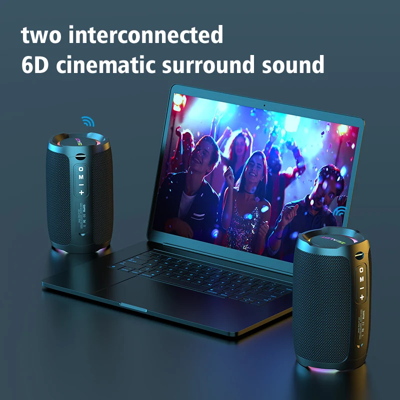 ZEALOT-S49 Portable bluetooth speaker 360°Stereo Sound 20W IPX6 waterproof wireless bluetooth 5.0 Excellent Bass Performace - Image 6