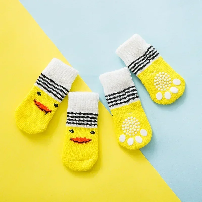 Paw Protector 4pcs/set Dog Socks Foot Covers Warm Anti Slip Shoes - Image 7