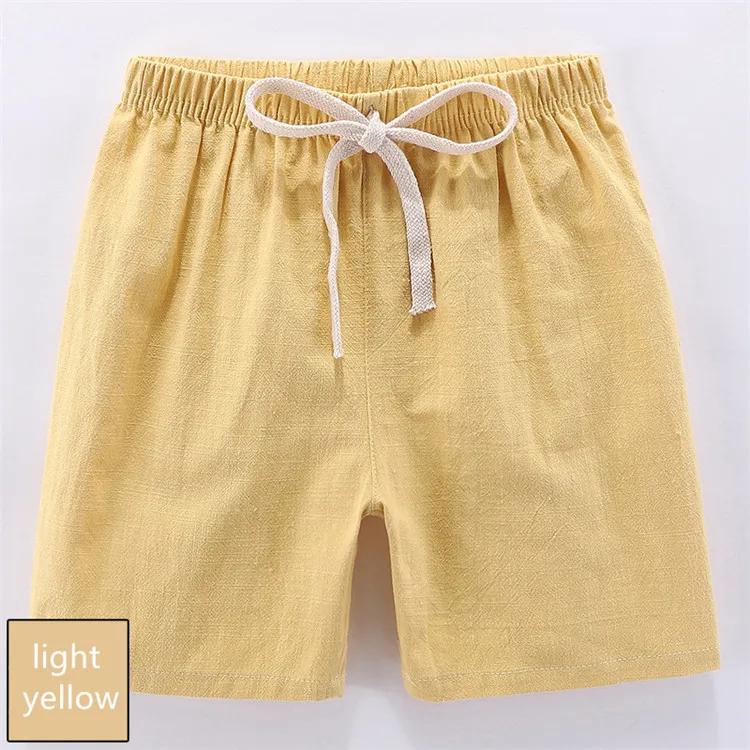 Boys Shorts 2-10 Yrs Candy Color - Beach Loose Shorts Casual Pants Comfortable Cotton & Linen - Image 9