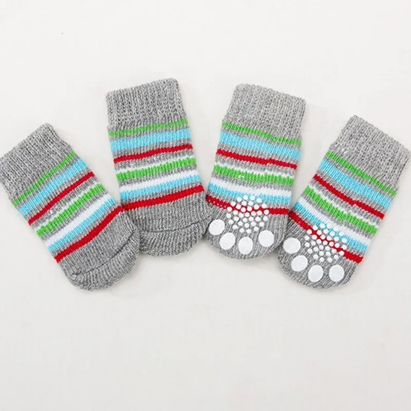 Paw Protector 4pcs/set Dog Socks Foot Covers Warm Anti Slip Shoes - Image 18