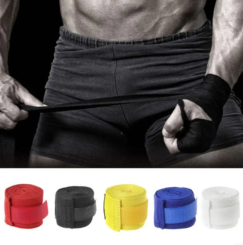 R53E Boxing Wrist Bandage Hand Wrap Combat Protect Handwraps Training Gloves - Image 3