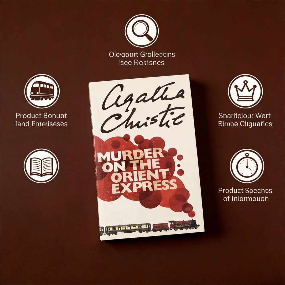 Murder on The Orient Express By Agatha Christie - Classic Mystery Detective Novel for Book Lovers & English Readers - Image 2