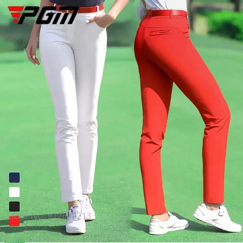 PGM Women Golf Pant Summer Spring Elastic Tennis Pants Ladies Quick-Dry Trouser Breathable Slim Pants Play Golf Ball Sweatpant - Image 4