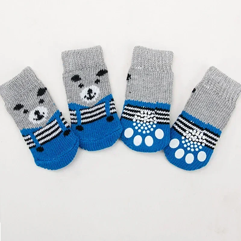 Paw Protector 4pcs/set Dog Socks Foot Covers Warm Anti Slip Shoes - Image 10