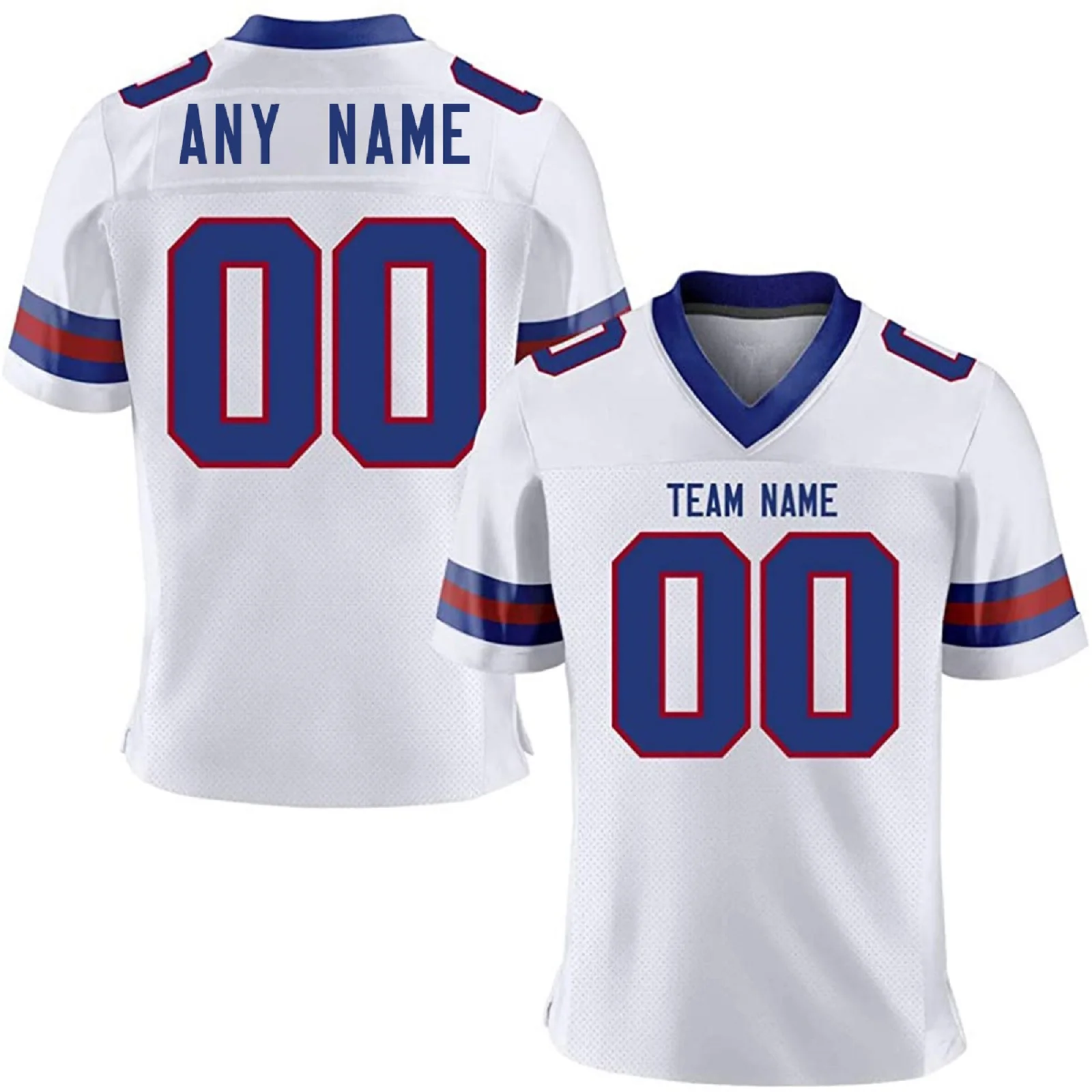 Men's - Women's - Kids - Custom American Football Jersey - Personalized with Name -Number - Team Logo - - Short Sleeves - Image 2
