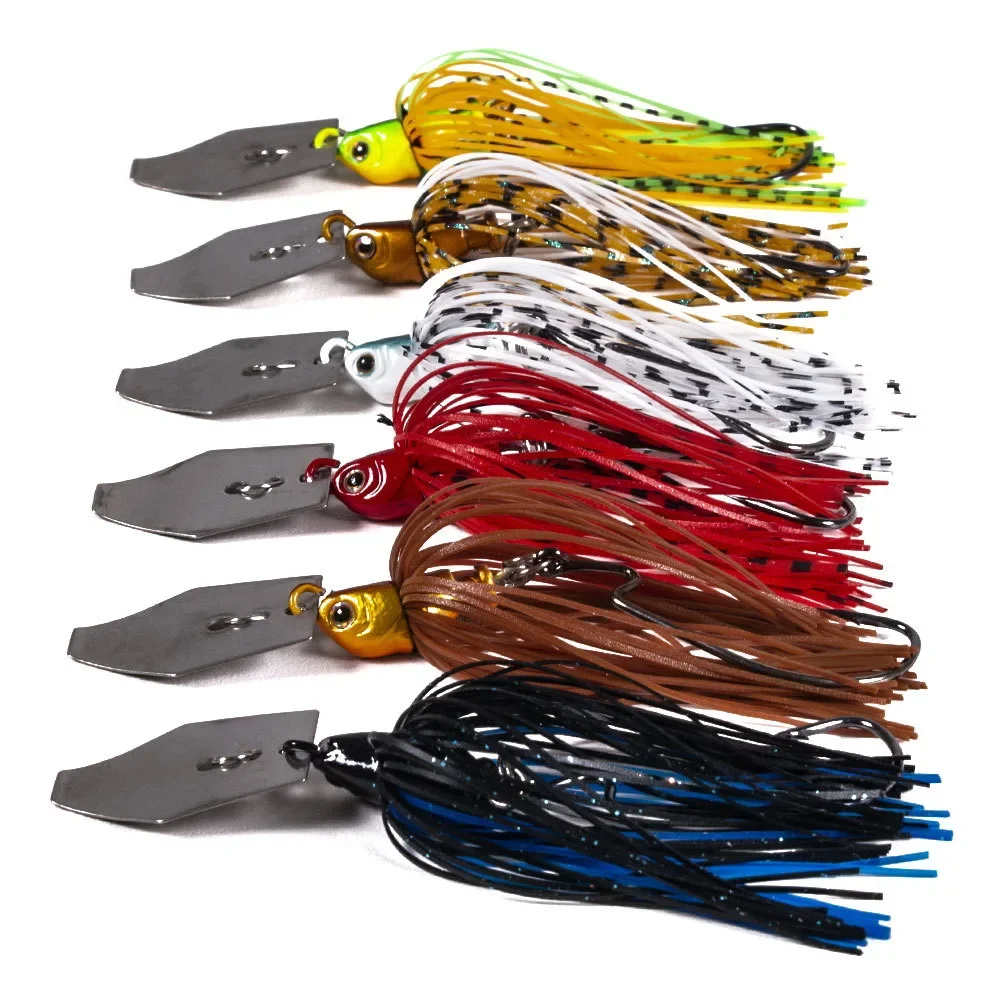 Fishing Lures 100mm 11g Blade Metal Bait With Rubber Skirt Artificial Wobbler 1pcs - Image 4