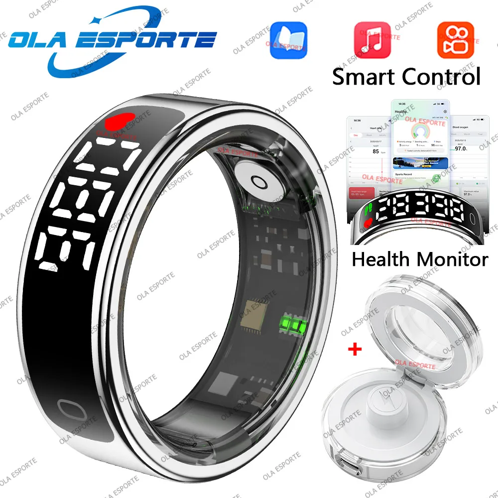 Smart Ring - Women & Men - Hd Screen - Waterproof - for Smart Phones iPhone - Galaxy - Heartrate Monitor - Image 7