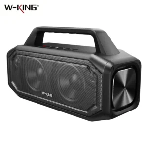W-KING BT261-2 Bluetooth Wireless, 80W Portable Outdoor Speakers Loud with Bass Boost, Stereo Pairing, Reverse Charging, IPX6 W