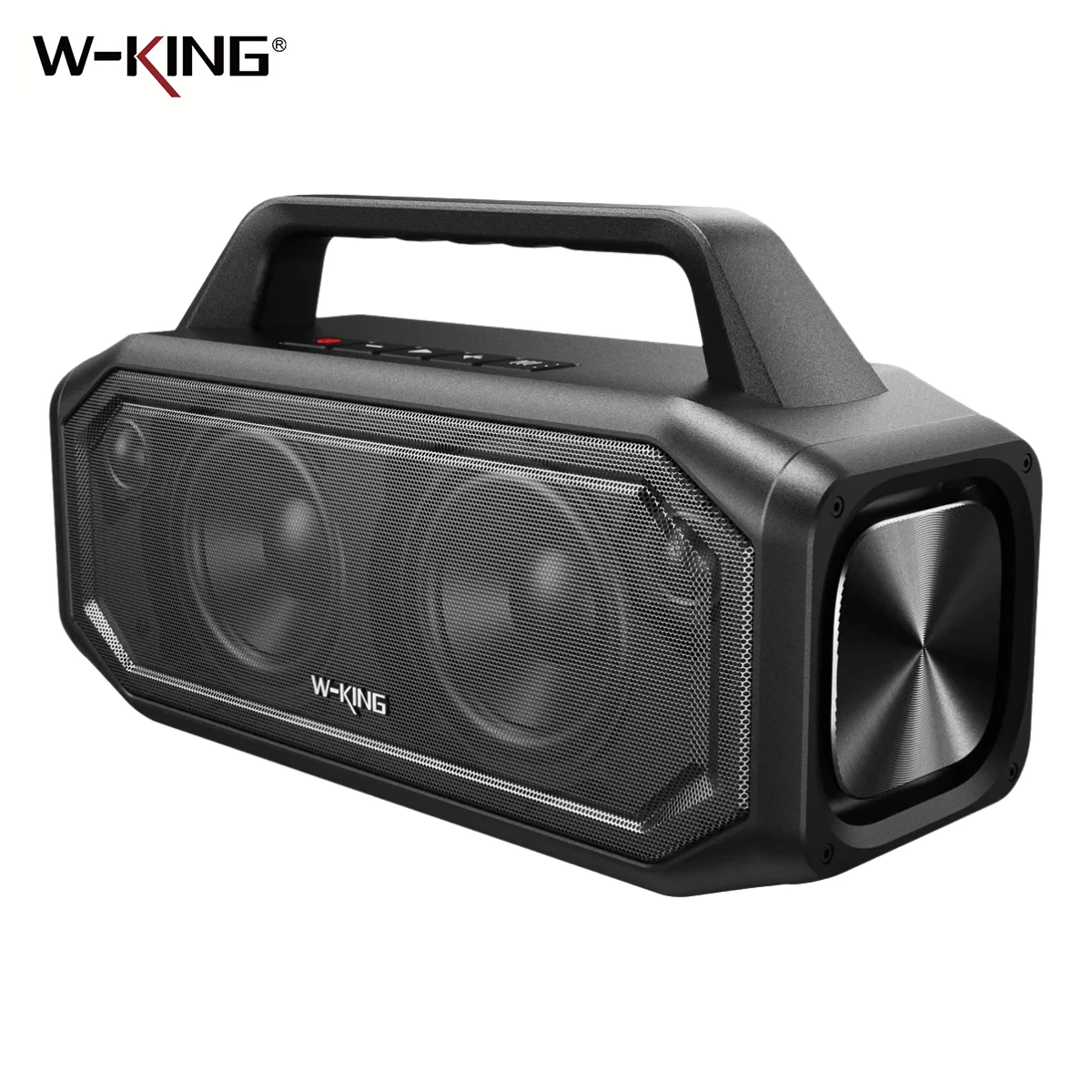 W-KING BT261-2 Bluetooth Wireless, 80W Portable Outdoor Speakers Loud with Bass Boost, Stereo Pairing, Reverse Charging, IPX6 W