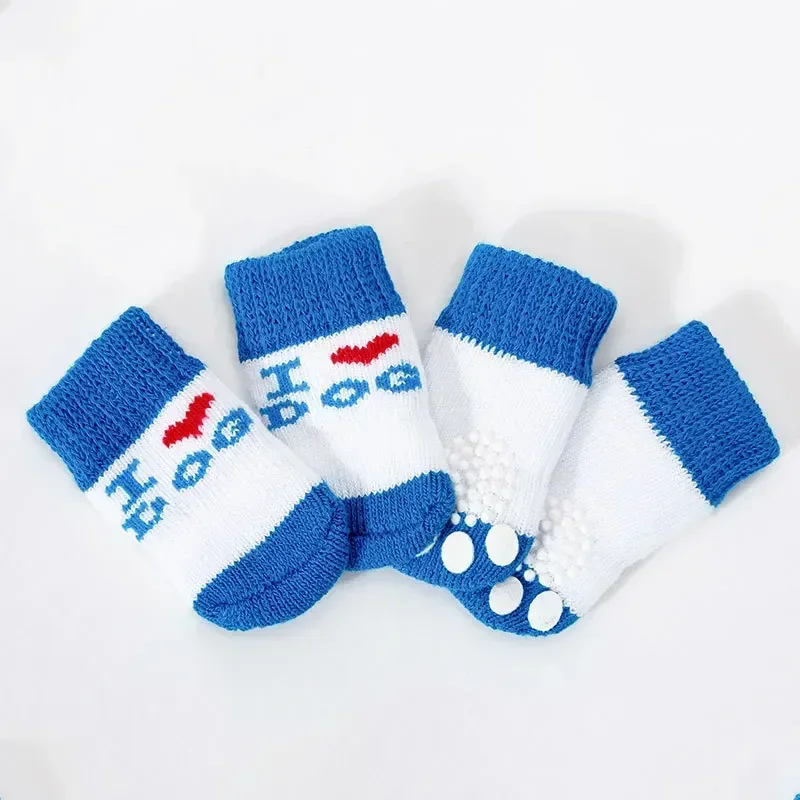 Paw Protector 4pcs/set Dog Socks Foot Covers Warm Anti Slip Shoes - Image 14