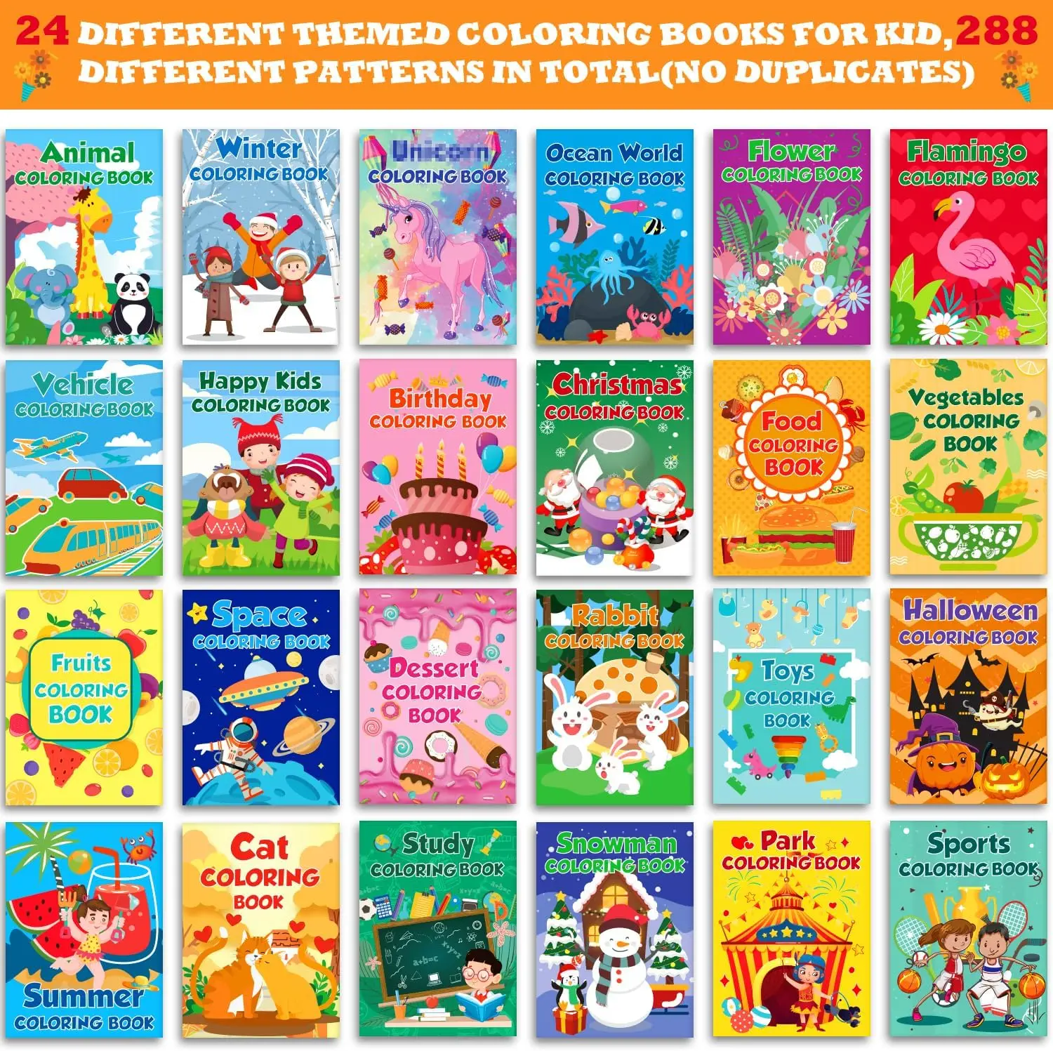 48Pack Small Coloring Books for Kids Ages 4-8, 8-12, Bulk Coloring Books for Kids Ages 2-4, Kids Birthday Party Gifts Classroom - Image 2