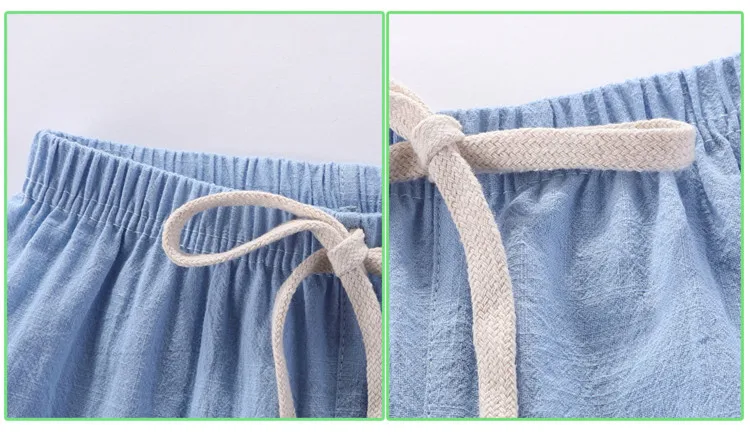 Boys Shorts 2-10 Yrs Candy Color - Beach Loose Shorts Casual Pants Comfortable Cotton & Linen - Image 5
