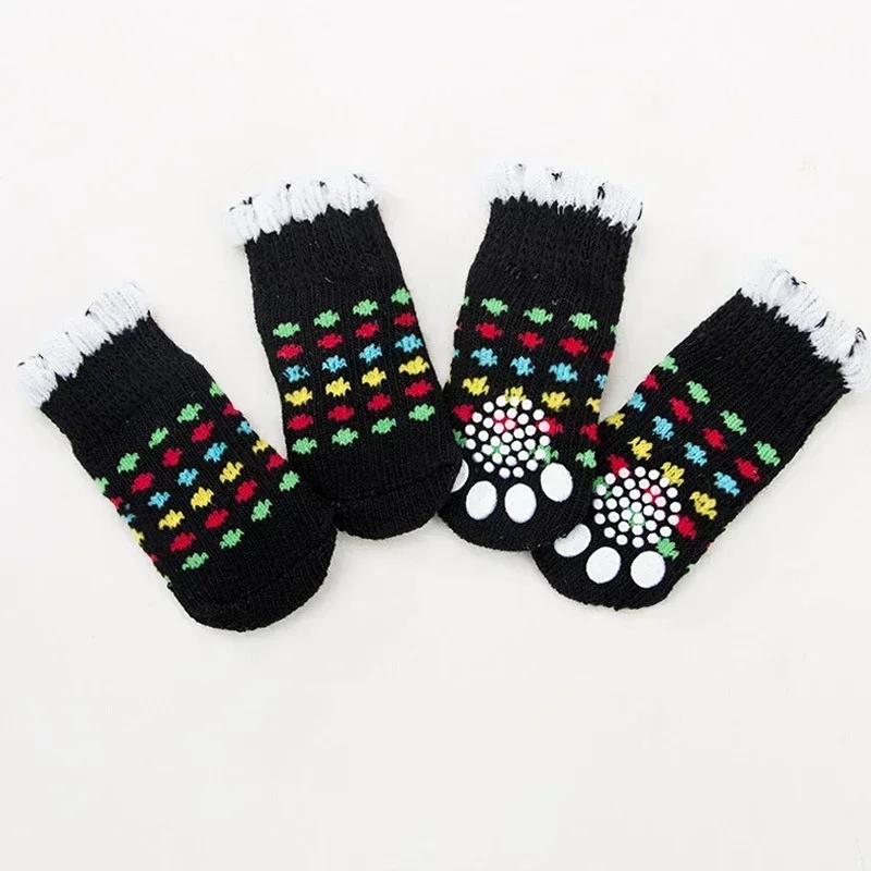 Paw Protector 4pcs/set Dog Socks Foot Covers Warm Anti Slip Shoes - Image 11