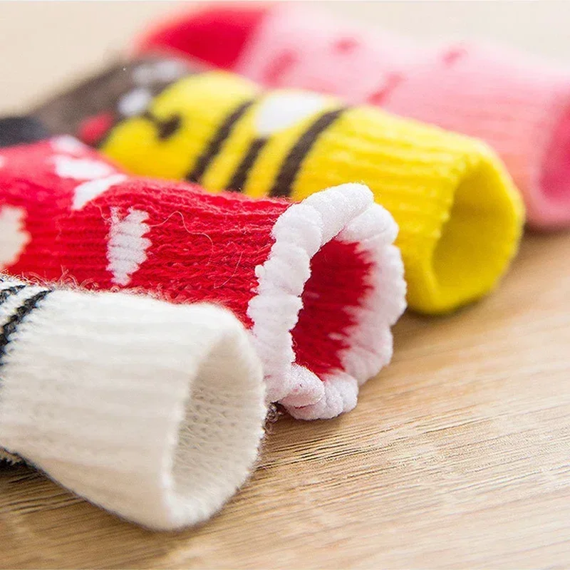 Paw Protector 4pcs/set Dog Socks Foot Covers Warm Anti Slip Shoes - Image 5