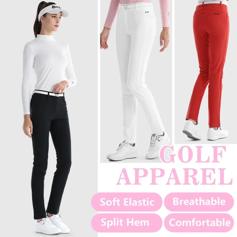 PGM Women Golf Pant Summer Spring Elastic Tennis Pants Ladies Quick-Dry Trouser Breathable Slim Pants Play Golf Ball Sweatpant - Image 2