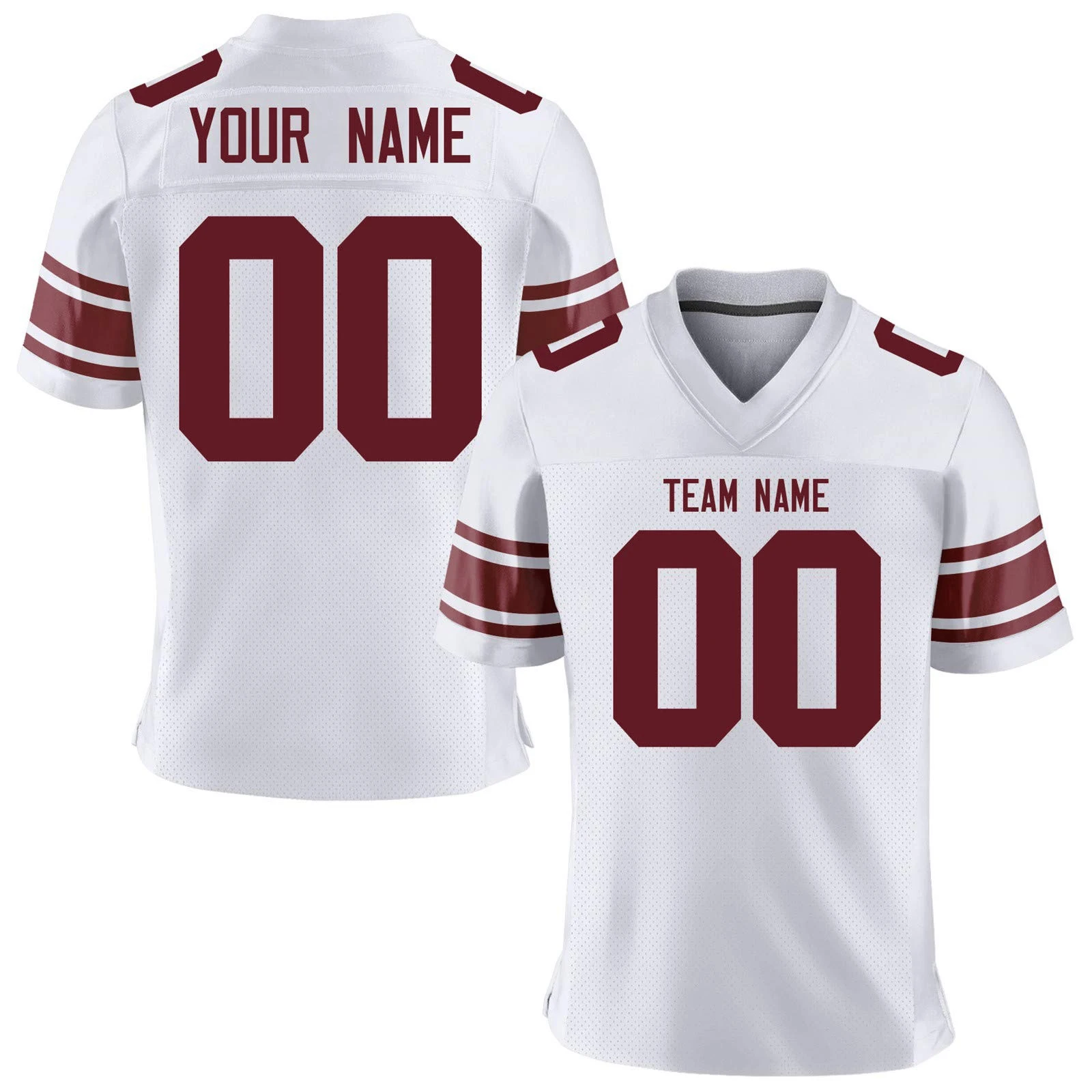 Men's - Women's - Kids - Custom American Football Jersey - Personalized with Name -Number - Team Logo - - Short Sleeves - Image 3