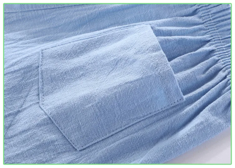 Boys Shorts 2-10 Yrs Candy Color - Beach Loose Shorts Casual Pants Comfortable Cotton & Linen - Image 6