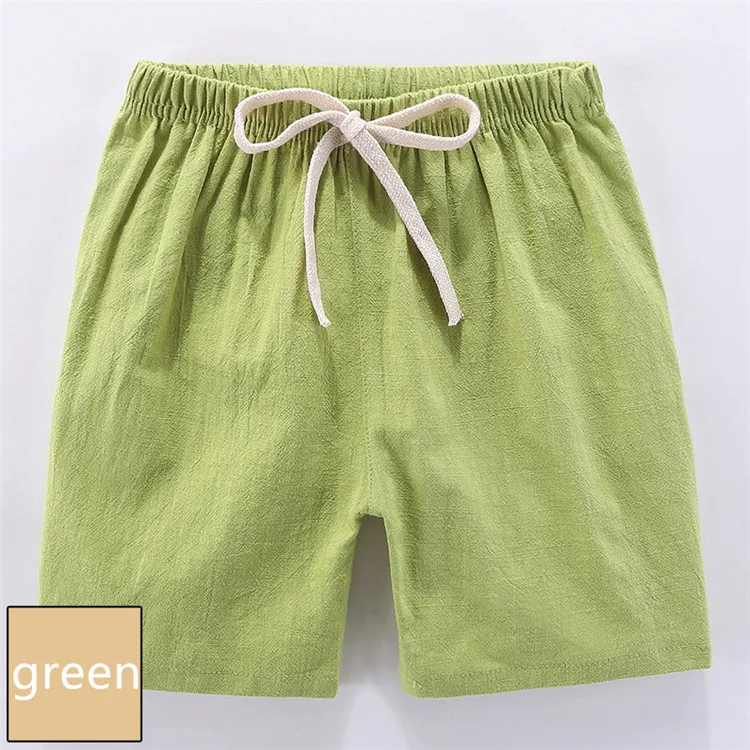 Boys Shorts 2-10 Yrs Candy Color - Beach Loose Shorts Casual Pants Comfortable Cotton & Linen - Image 13