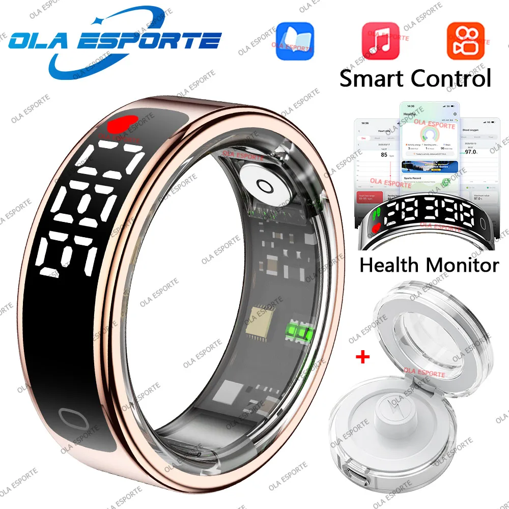 Smart Ring - Women & Men - Hd Screen - Waterproof - for Smart Phones iPhone - Galaxy - Heartrate Monitor - Image 8
