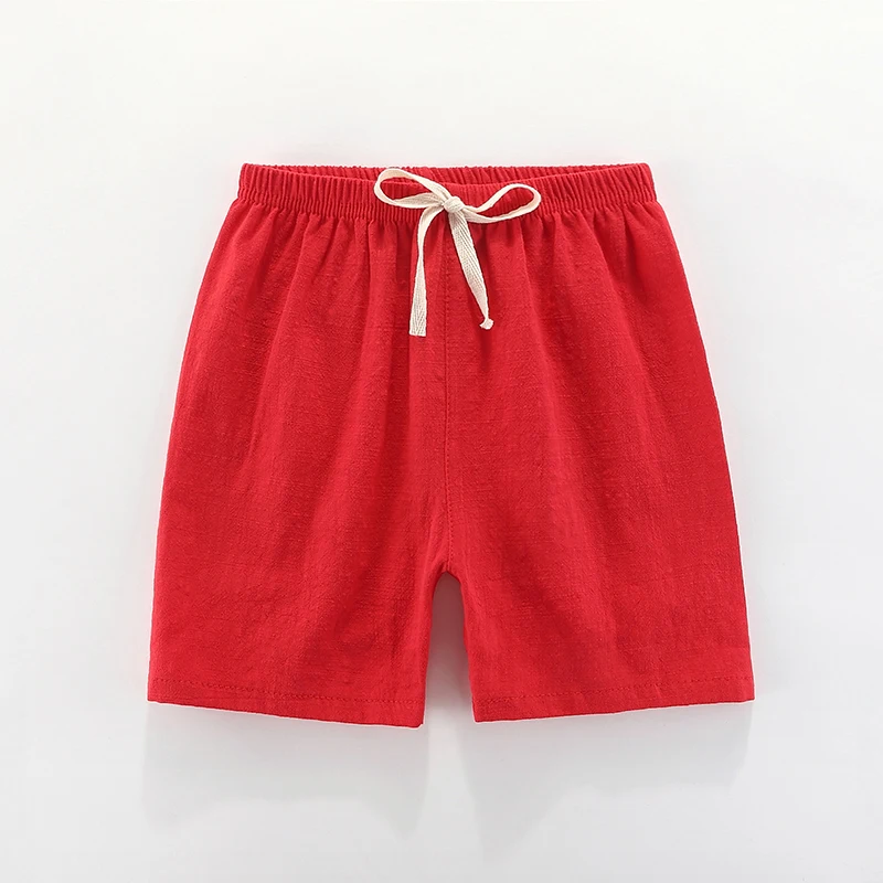 Boys Shorts 2-10 Yrs Candy Color - Beach Loose Shorts Casual Pants Comfortable Cotton & Linen - Image 8