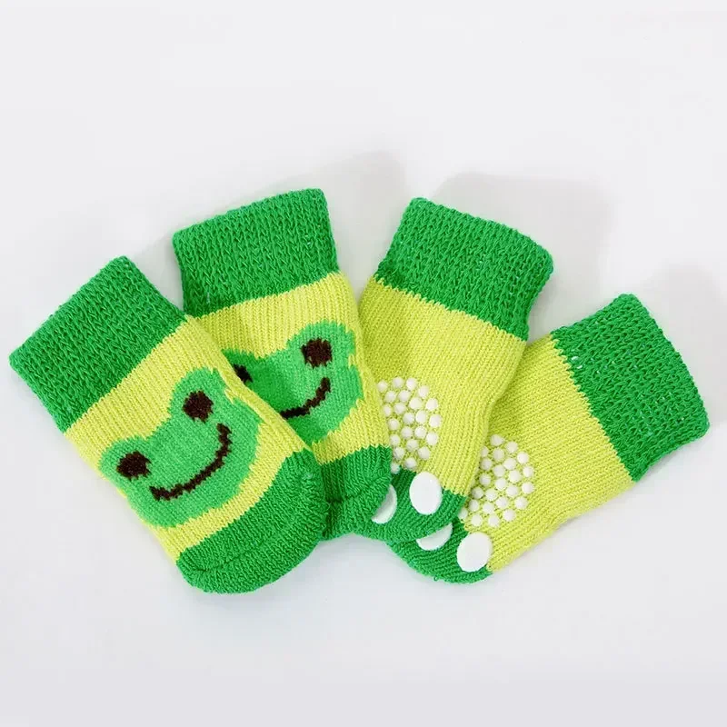 Paw Protector 4pcs/set Dog Socks Foot Covers Warm Anti Slip Shoes - Image 16