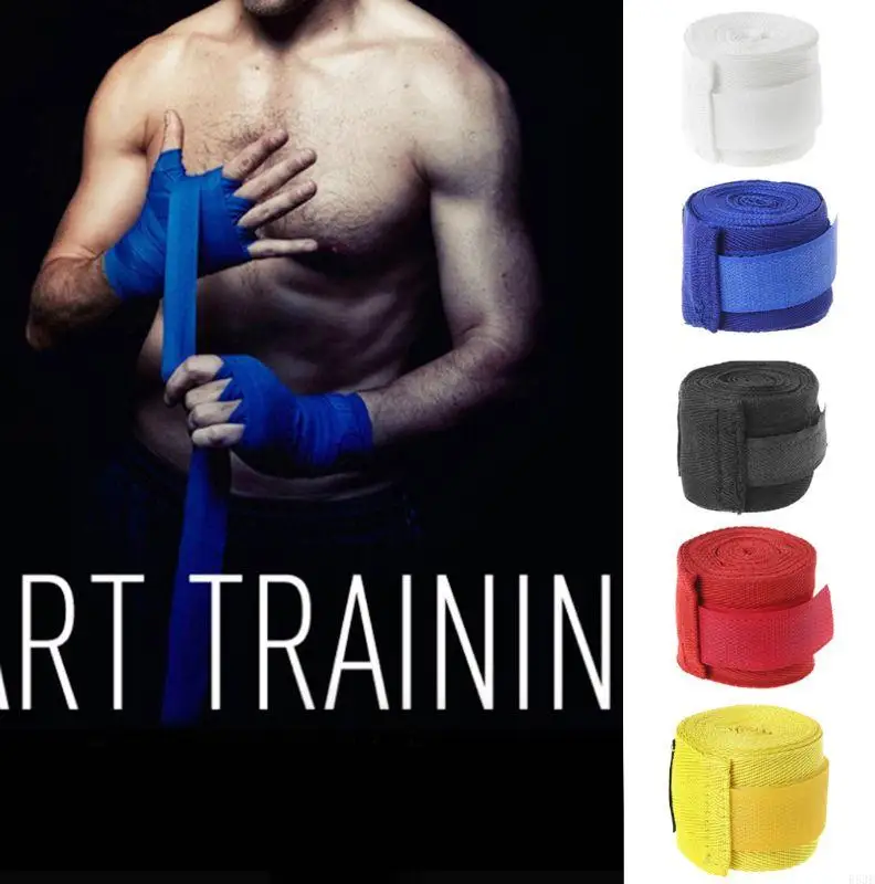 R53E Boxing Wrist Bandage Hand Wrap Combat Protect Handwraps Training Gloves - Image 2