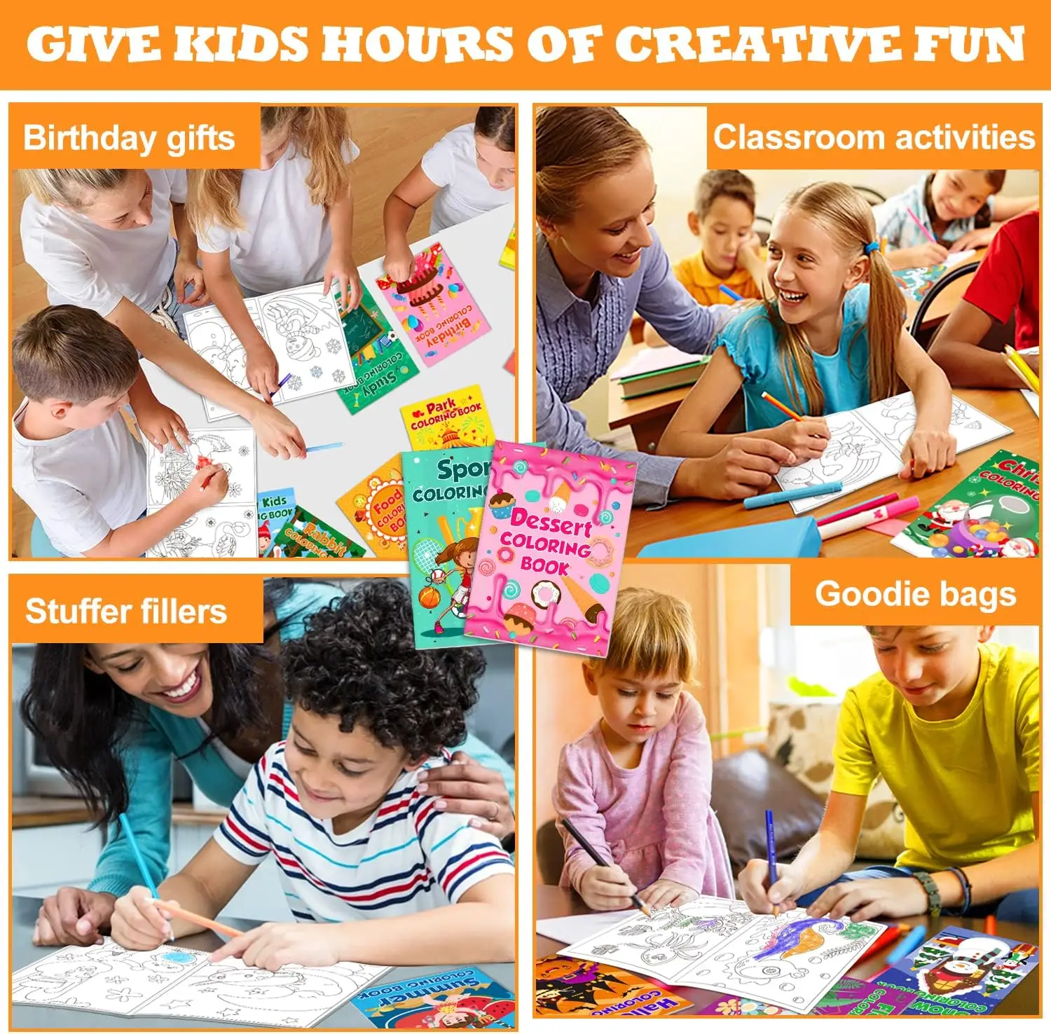 48Pack Small Coloring Books for Kids Ages 4-8, 8-12, Bulk Coloring Books for Kids Ages 2-4, Kids Birthday Party Gifts Classroom - Image 4