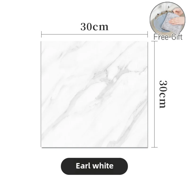 Home Floor Thickened Self-adhesive Decor Wall Sticker Marble Tile Floor Sticker PVC Waterproof Bathroom Kitchen 10/30/50PCS - Image 10