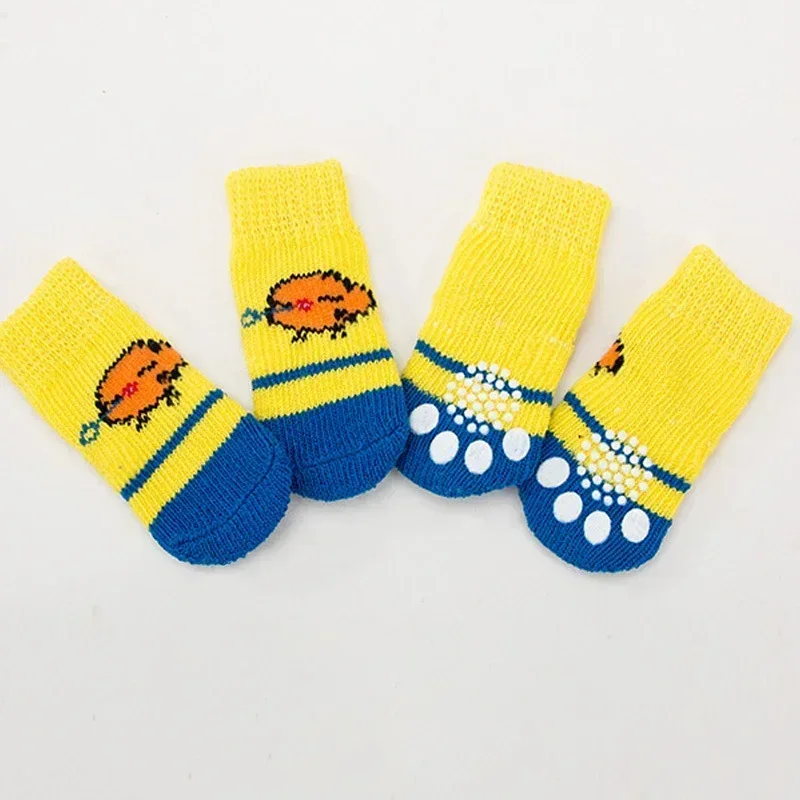 Paw Protector 4pcs/set Dog Socks Foot Covers Warm Anti Slip Shoes - Image 15