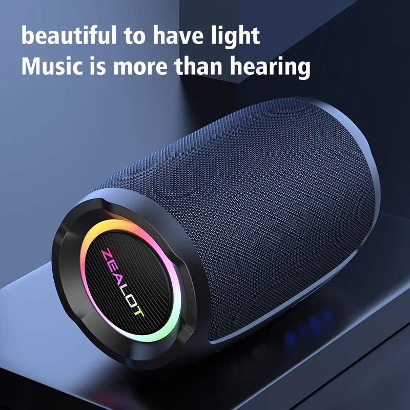 ZEALOT-S49 Portable bluetooth speaker 360°Stereo Sound 20W IPX6 waterproof wireless bluetooth 5.0 Excellent Bass Performace - Image 3