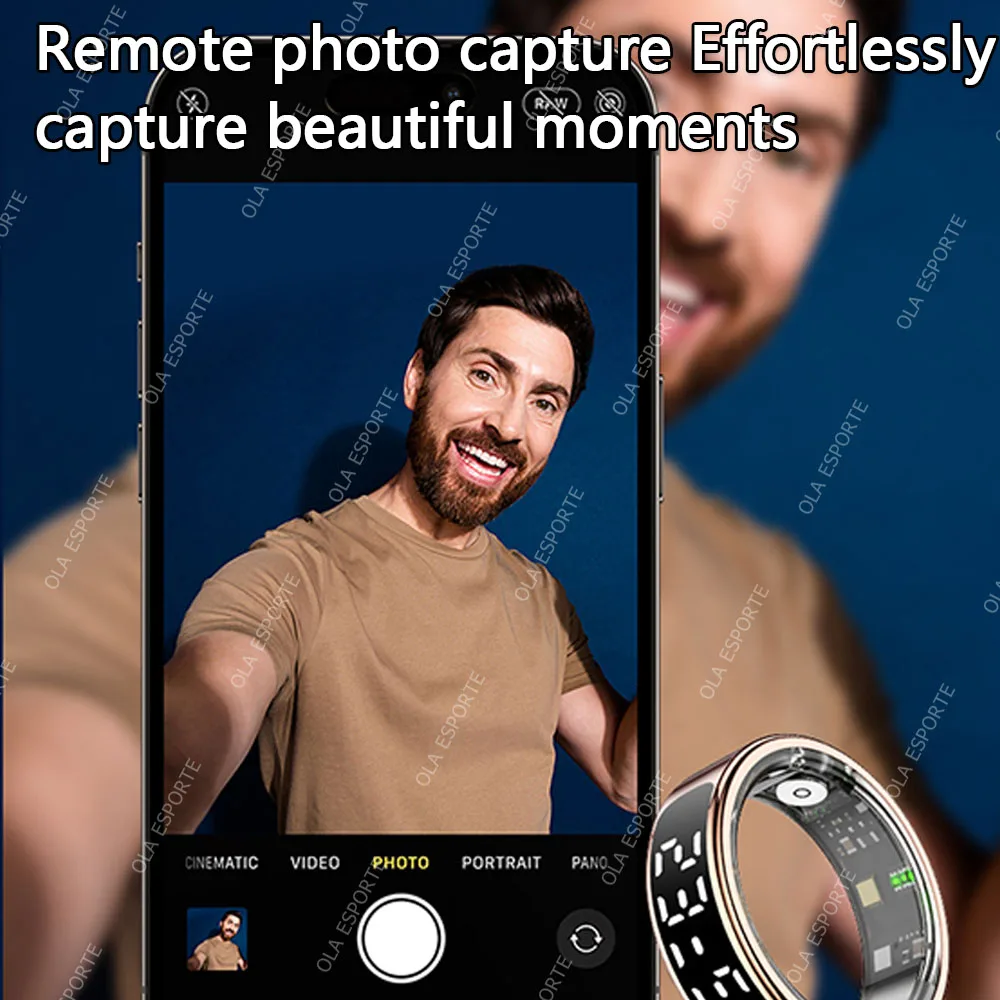Smart Ring - Women & Men - Hd Screen - Waterproof - for Smart Phones iPhone - Galaxy - Heartrate Monitor - Image 3
