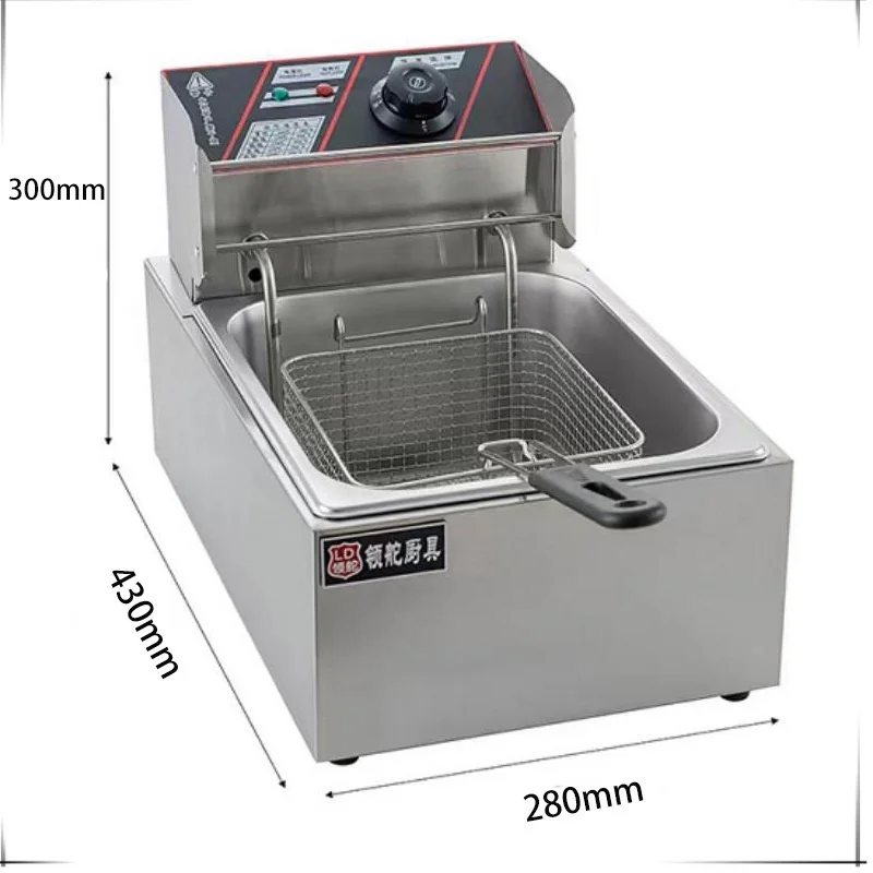 Commercial frying oven cooking noodle oven electric fried chicken deep fryer large capacity single-double cylinder frying oven - Image 5
