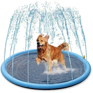 Pet Pool Inflatable Water Sprinkler Pad Play Cooling Mat Outdoor Interactive Fountain Toy for Dogs 150/170cm Summer Swimming