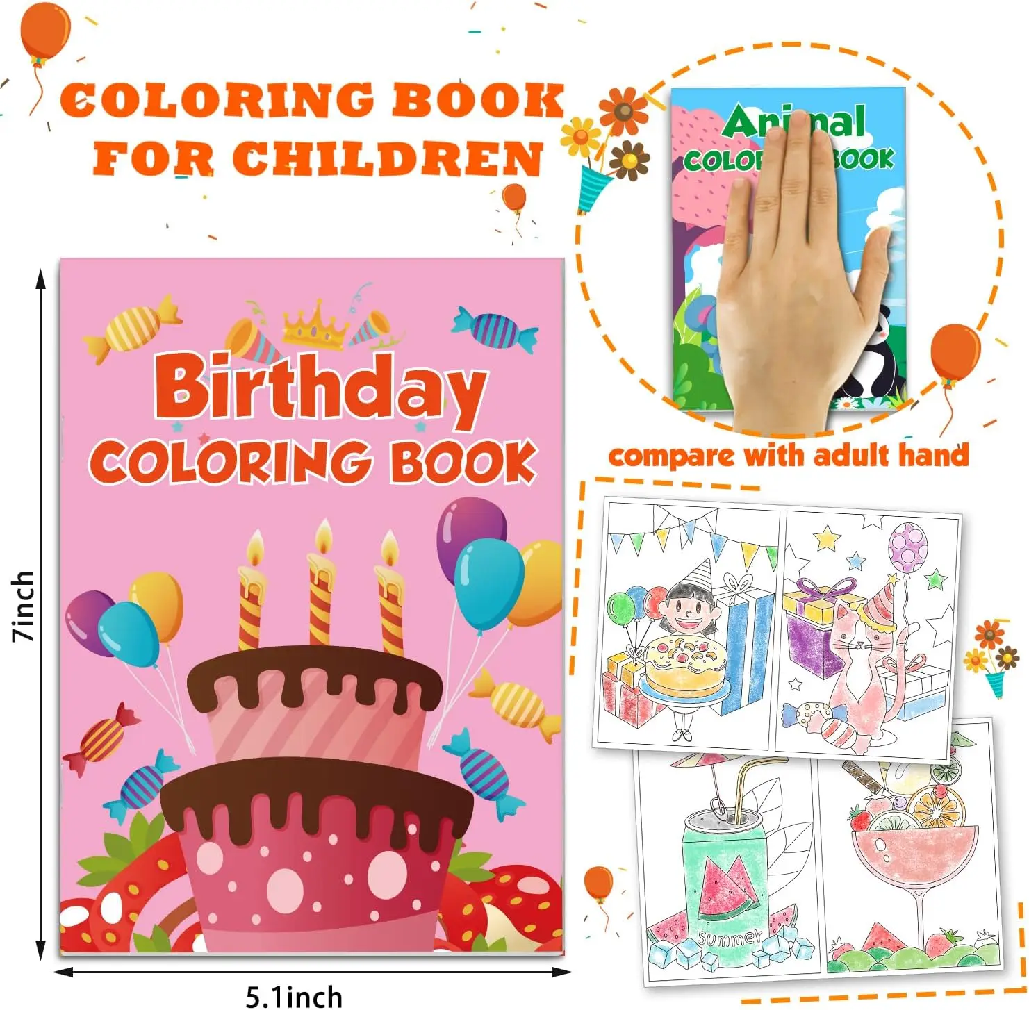 48Pack Small Coloring Books for Kids Ages 4-8, 8-12, Bulk Coloring Books for Kids Ages 2-4, Kids Birthday Party Gifts Classroom - Image 3