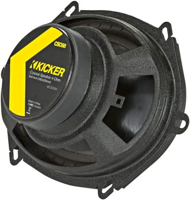 6x8 Inch Car Audio Speakers, Enhanced Bass & Clear Sound - 2-Pack Black - Image 3