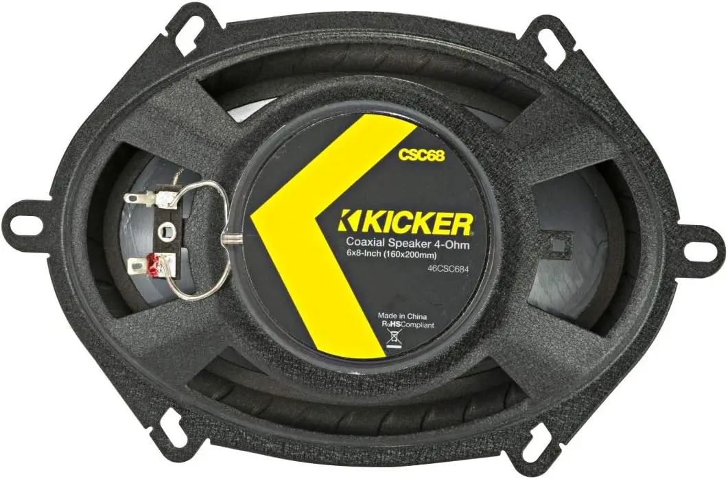 6x8 Inch Car Audio Speakers, Enhanced Bass & Clear Sound - 2-Pack Black - Image 2
