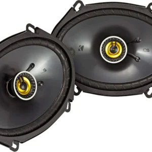 6x8 Inch Car Audio Speakers, Enhanced Bass & Clear Sound - 2-Pack Black