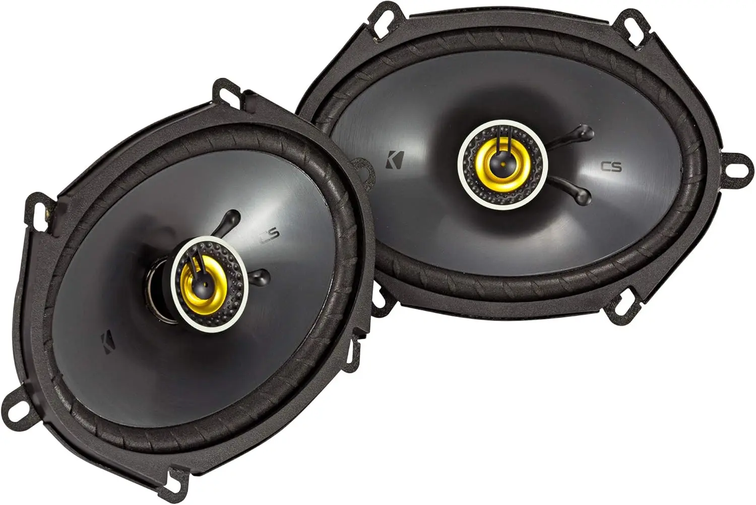 6x8 Inch Car Audio Speakers, Enhanced Bass & Clear Sound - 2-Pack Black