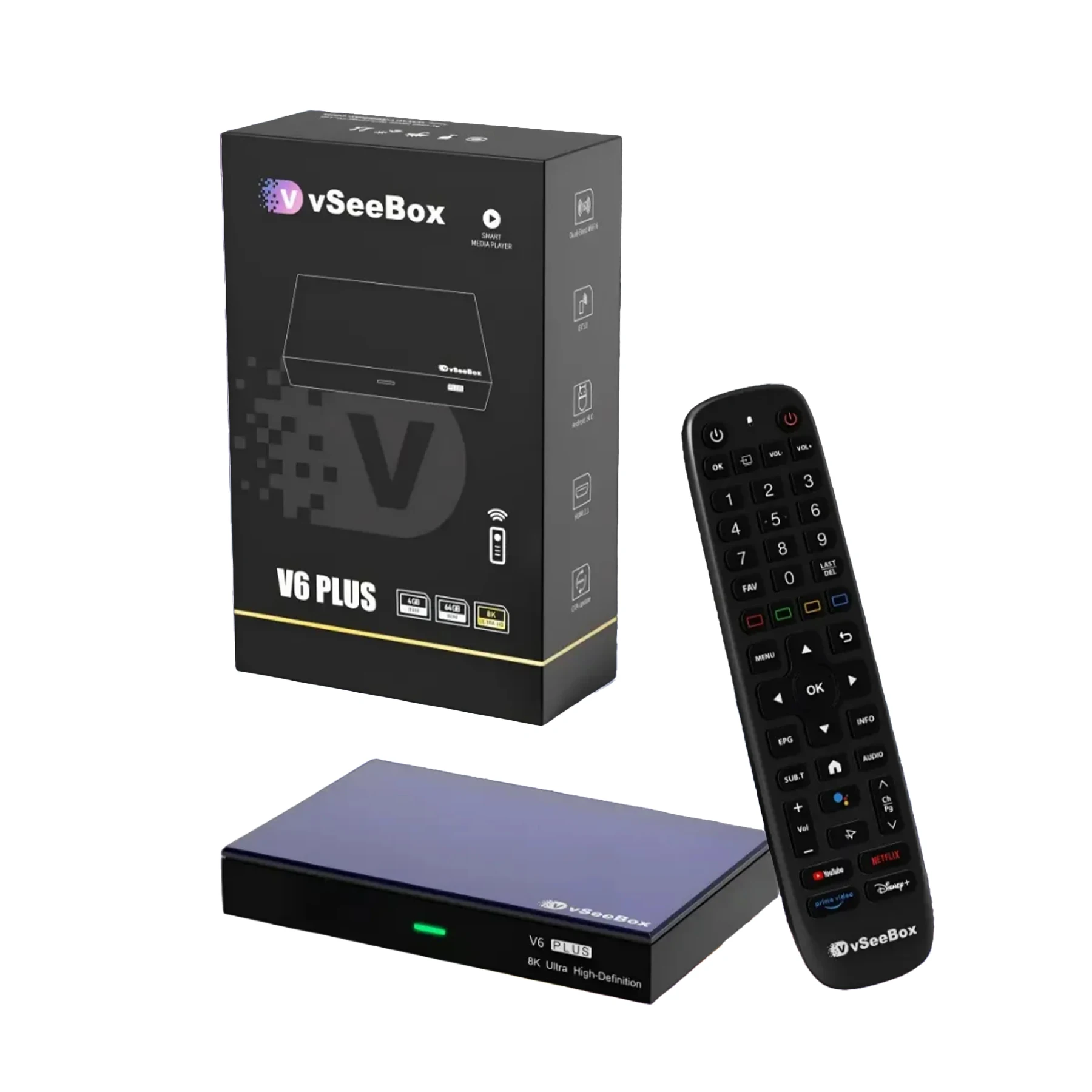 vSeeBox V6 Plus 64GB 8K HD Officially Authorized Voice Control - Image 3