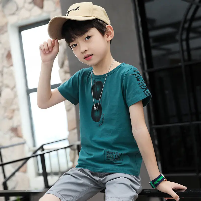 Boys Clothes Casual Outfit shorts +T shirt fits ages 7-12 - Image 2