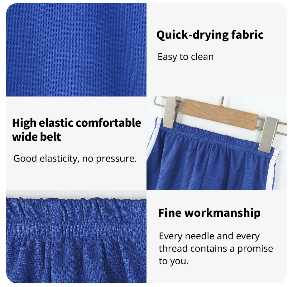 4/1 Pack Summer - Quick-drying Shorts - Elastic Waist Pants Solid Color Joker Stripe - Image 18