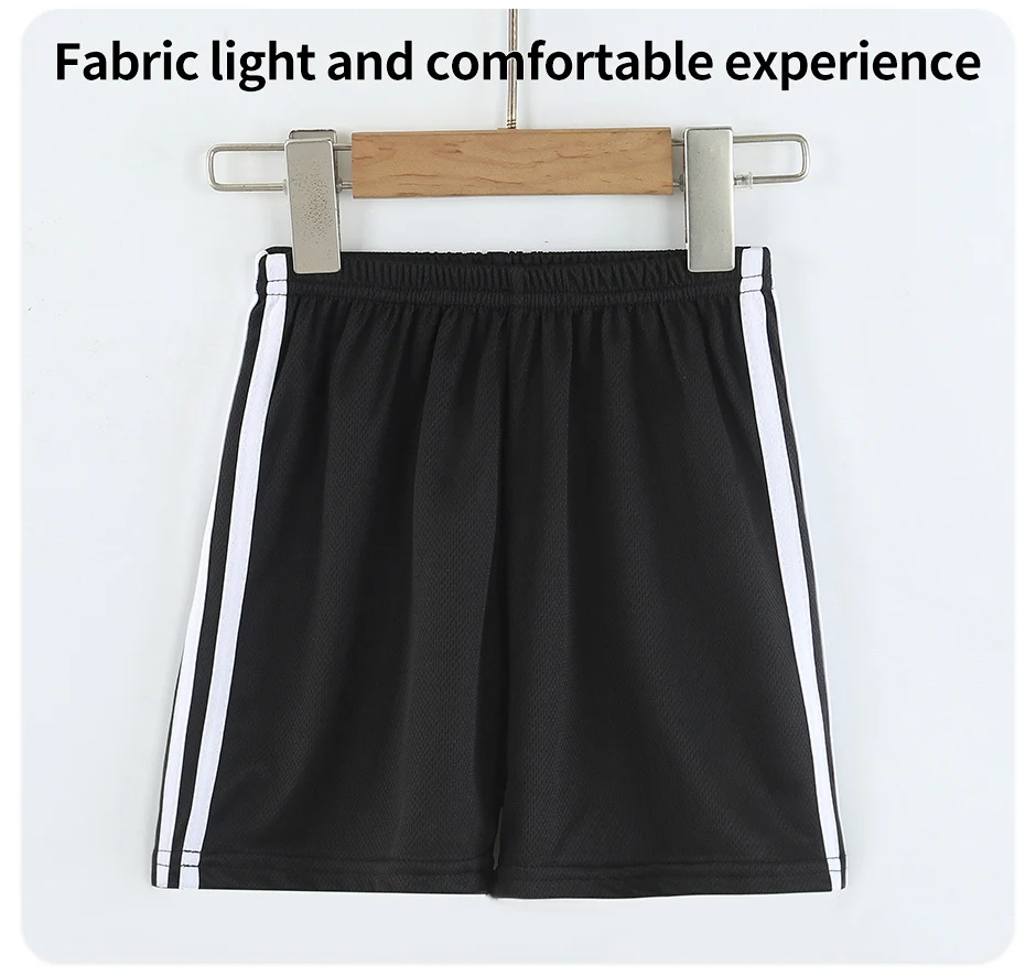 4/1 Pack Summer - Quick-drying Shorts - Elastic Waist Pants Solid Color Joker Stripe - Image 19